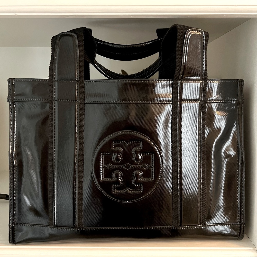 Tory Burch Coated Twill Mini Tory Tote